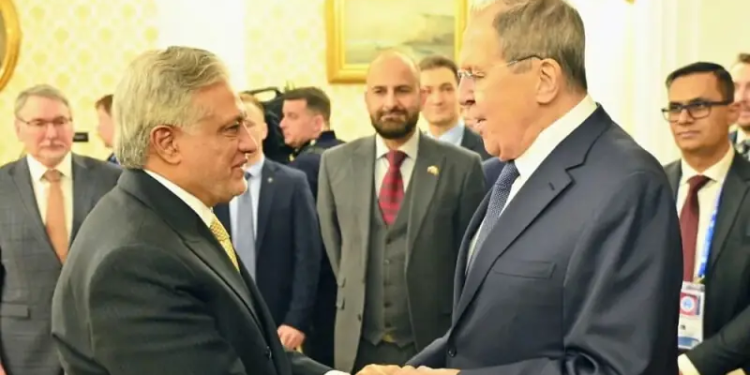 Ishaq Dar meets regional leaders in Russia