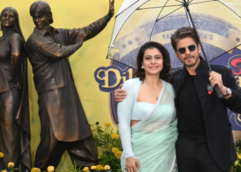 SRK and Kajol statue at london